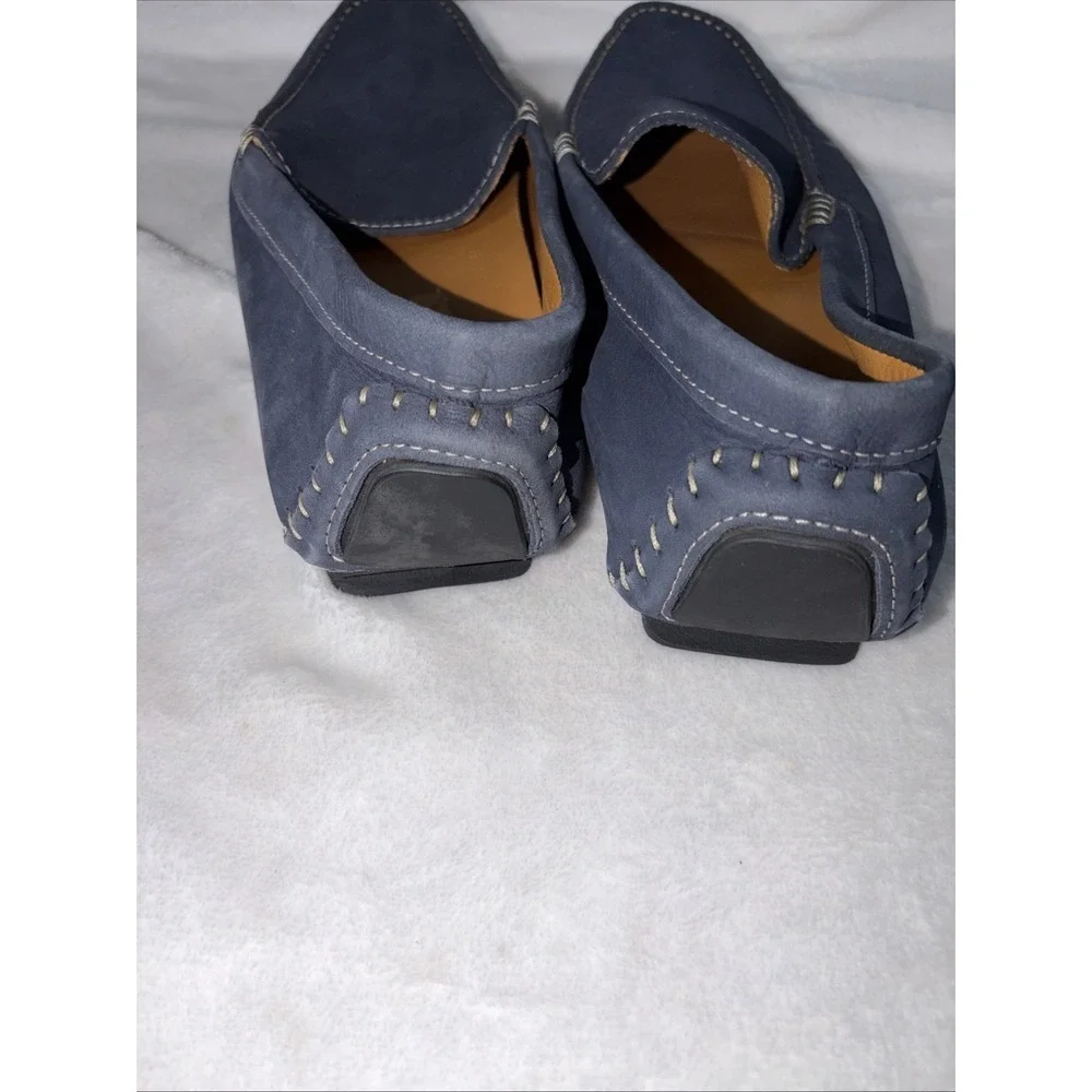Mercanti Fiorentini Relax Men Blue Suede Driving Loafers Size 13M Travel Comfort
